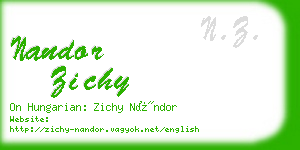 nandor zichy business card